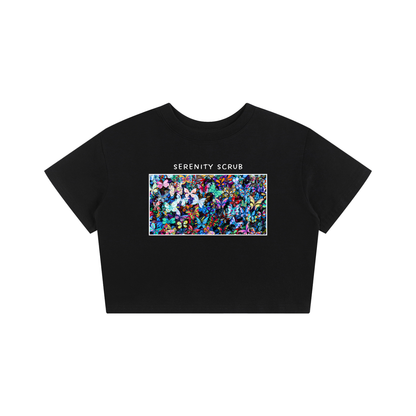 Butterfly Mural Graphic Crop Top