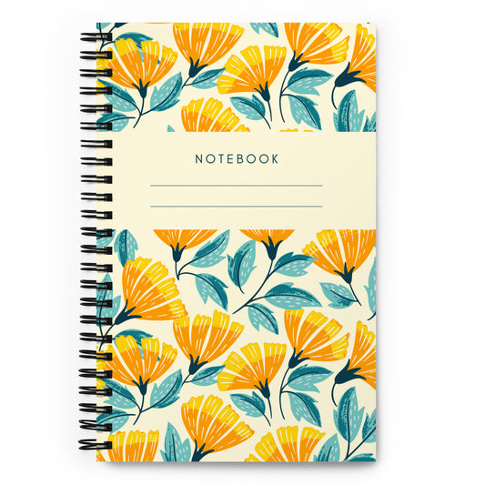 Floral Spiral notebook